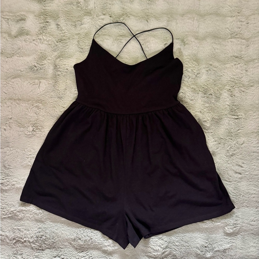 American Eagle Outfitters Black Women's Romper